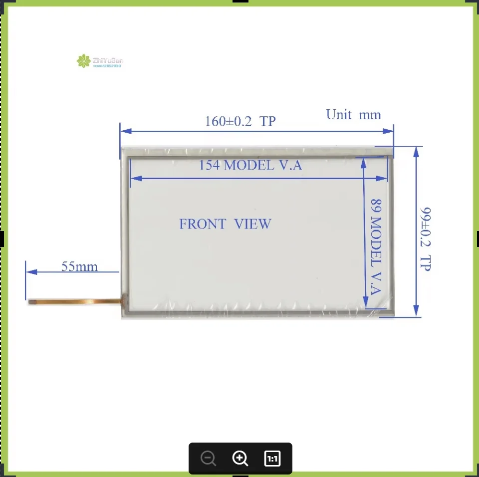 

ZhiYuSun compatible 160mm*99mm NEW7inch 4 line For Car DVD touch screen panel 160*99 Sensor glass
