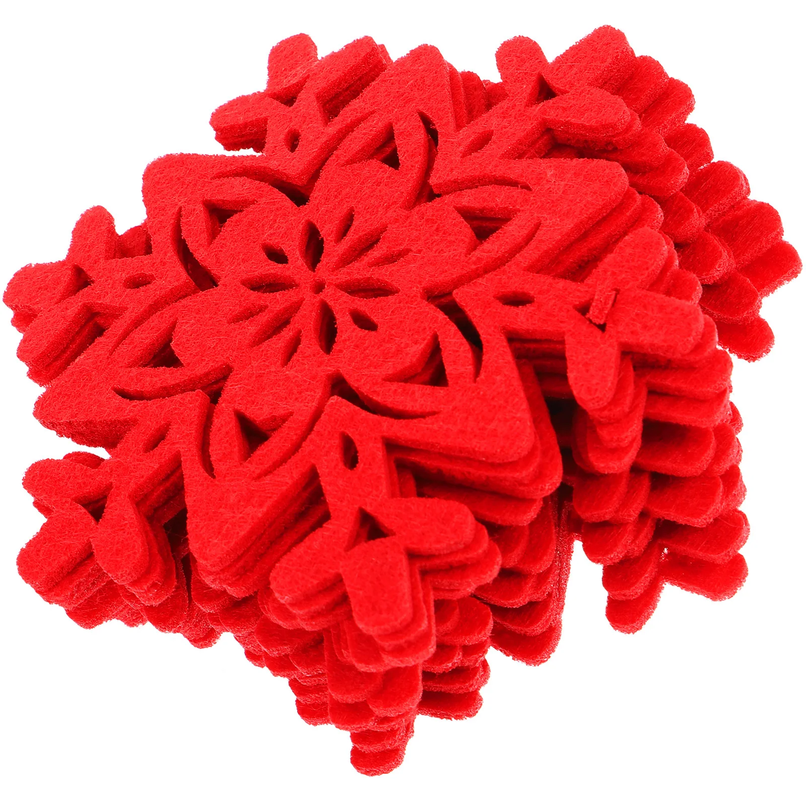 

1Set Christmas Felt Coasters Round Non Slip Heat Insulation Cup Mats Xmas Cup Pad for Home Dining Table Holiday Gift