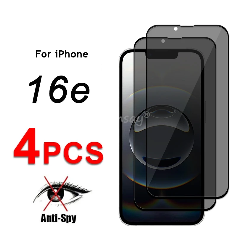 

Privacy Screen Glass For iPhone 16e Glass Anti-Spy Protector Screen Film For iPhone 16e Tempered Glass For iPhone 16e 16 Pro Max