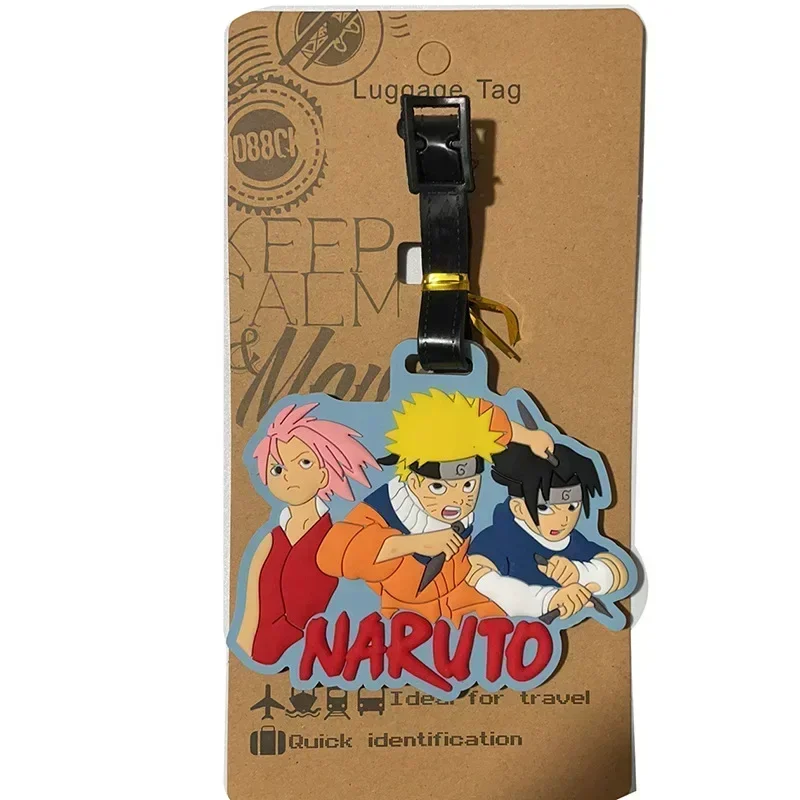 Japanese Anime One Piece Pendant Luggage Tags Kawaii Cartoon Silica Gel Luffy Chopper Pendant Travel Bag Decor Kid Toy Gifts