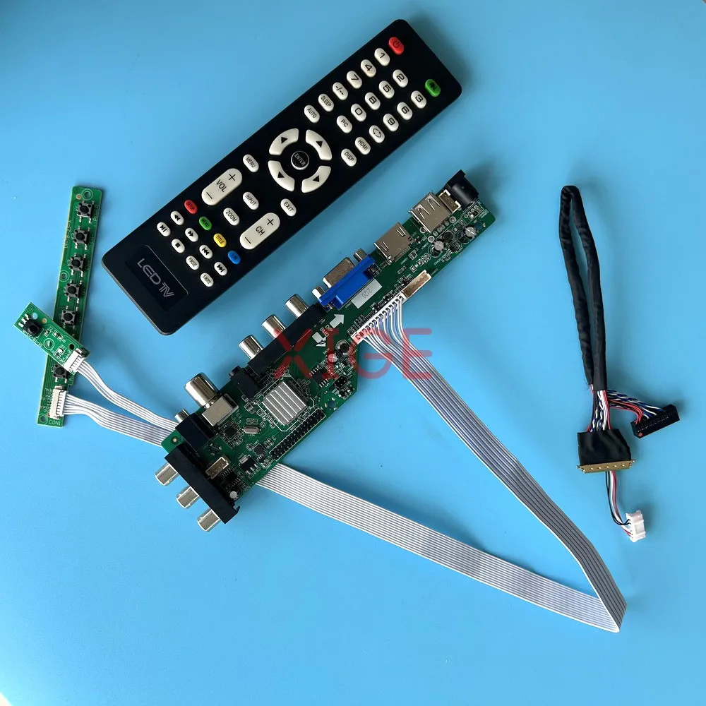 تحكم لوحة للقيادة ل M101NWT2 R2/R3 M101NWT4 R0/R3 DVB-T/C LVDS 40Pin لوحة الكمبيوتر المحمول USB/DHMI/VGA/AV 1024x600 10.1 "DIY عدة