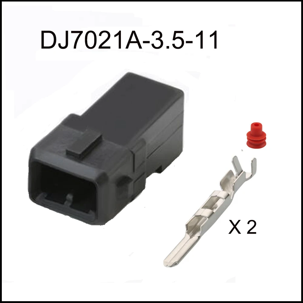 

200set DJ7021A-3.5-11 automotiveWaterproofconnector2pinfamale male cable Plug socket Includes terminal seal