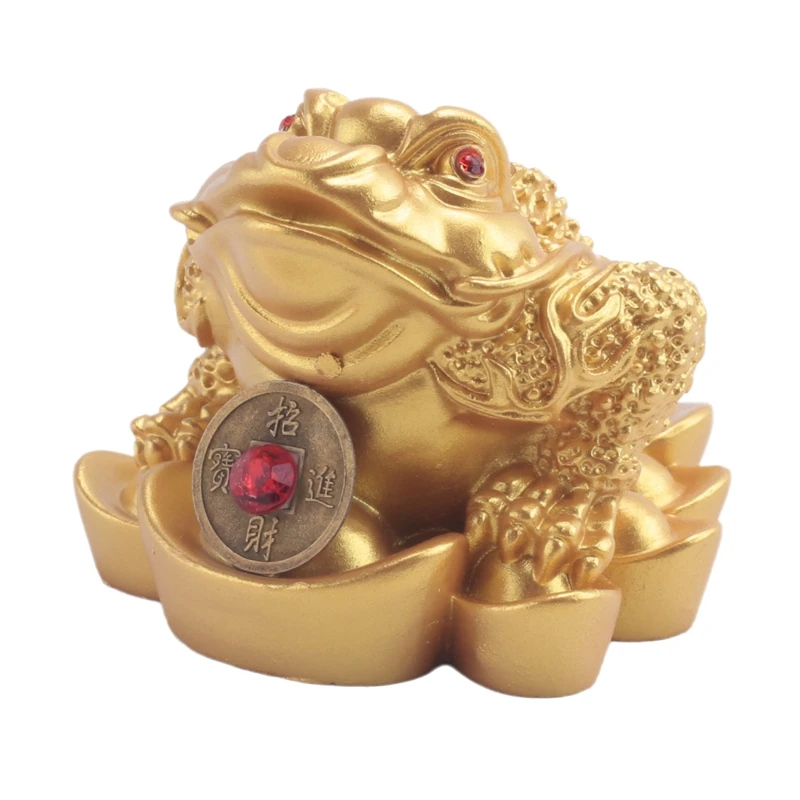 

Chinese Feng Shui Money Lucky Fortune Wealth Frog Toad Coin Home Decoration Home Office Decoration Lucky Gifts-AT35