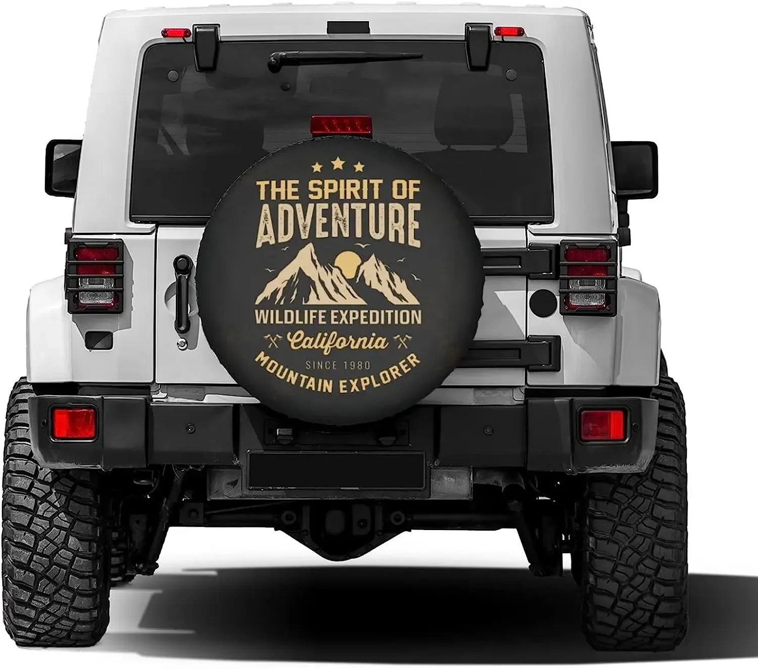 Sunset Mountains Print  Spare Tire Cover Wheel Protectors Water Dustproof Universal Fit for RV SUV Truck Camper Travel