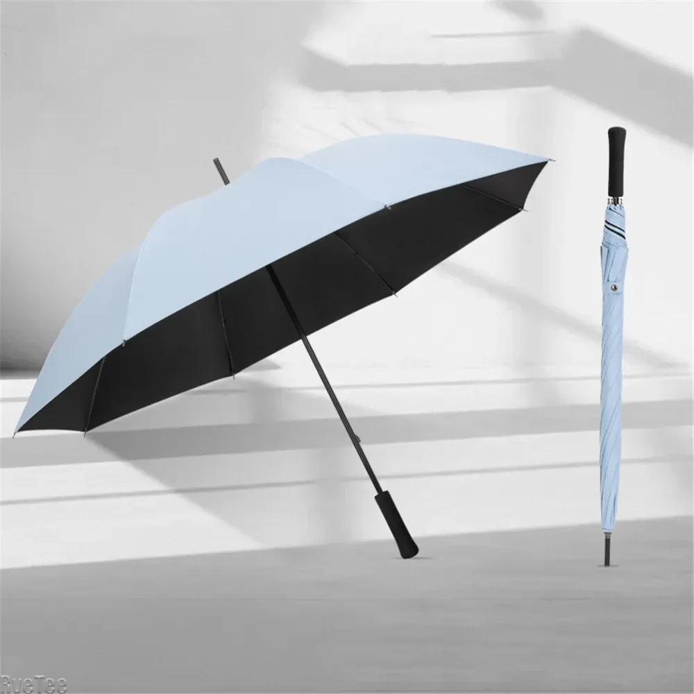 Carbon Fiber Long Handle Umbrella Full Carbon Fiber 8 Bones Ultra Lightweight Vinyl Manual Golf Sunscreen Rainproof Umbrella