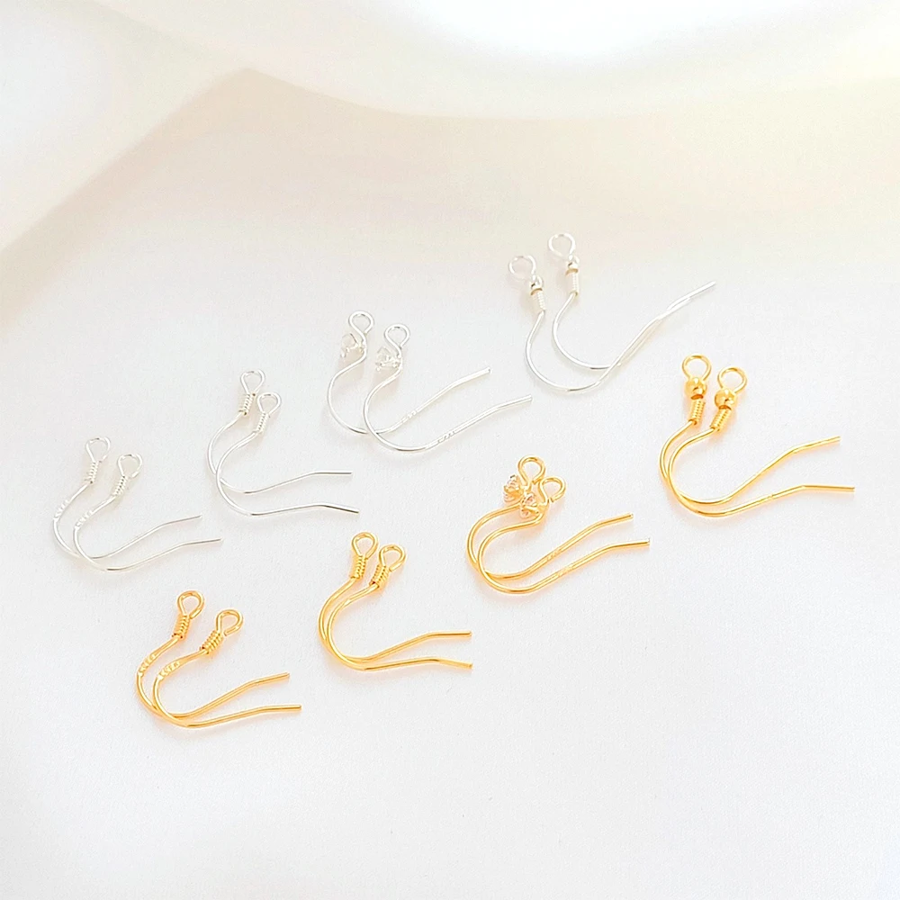 

Серебряный кошелек из 18-каратного золота с подъемными кольцами и крючками для ушей. Изготовление модных ювелирных изделий своими руками. Полуфабрикат. Аксессуары.