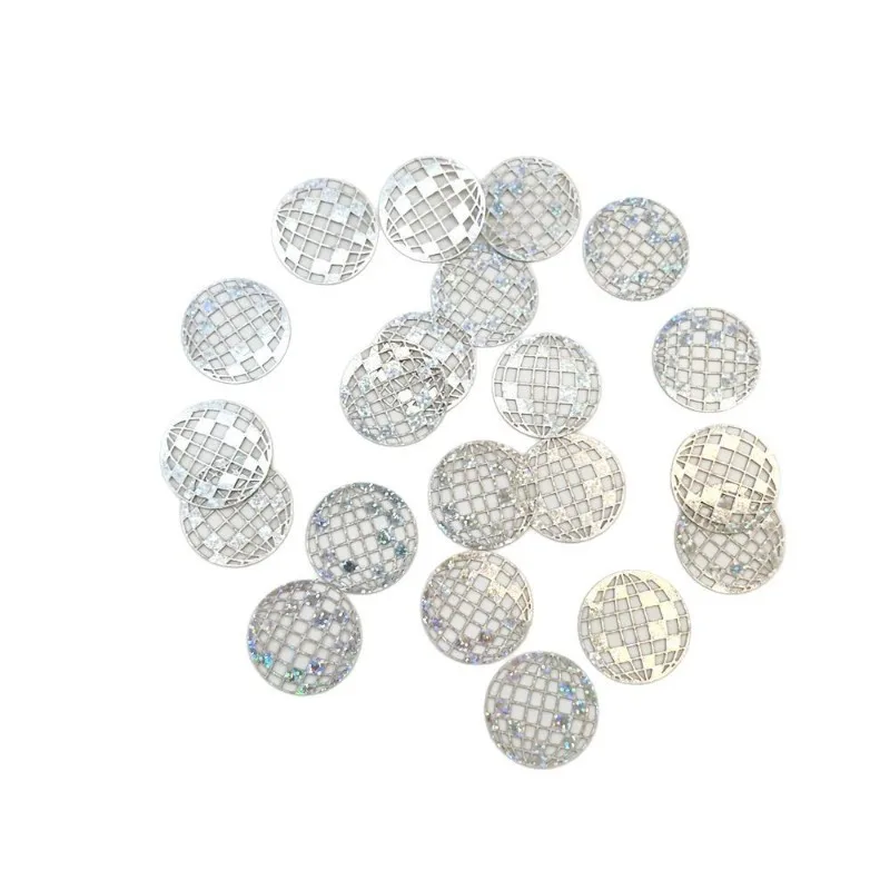 Disco Ball Shaped Cardboard with Colorful Sequins, Confetti, Birthday Party Decorations Thrown Away