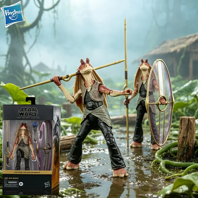 【disponibile】hasbro-star-wars-black-series-jar-jar-binks-the-phantom-menace-action-figure-da-6-pollici-modello-da-collezione-giocattolo-da-regalo
