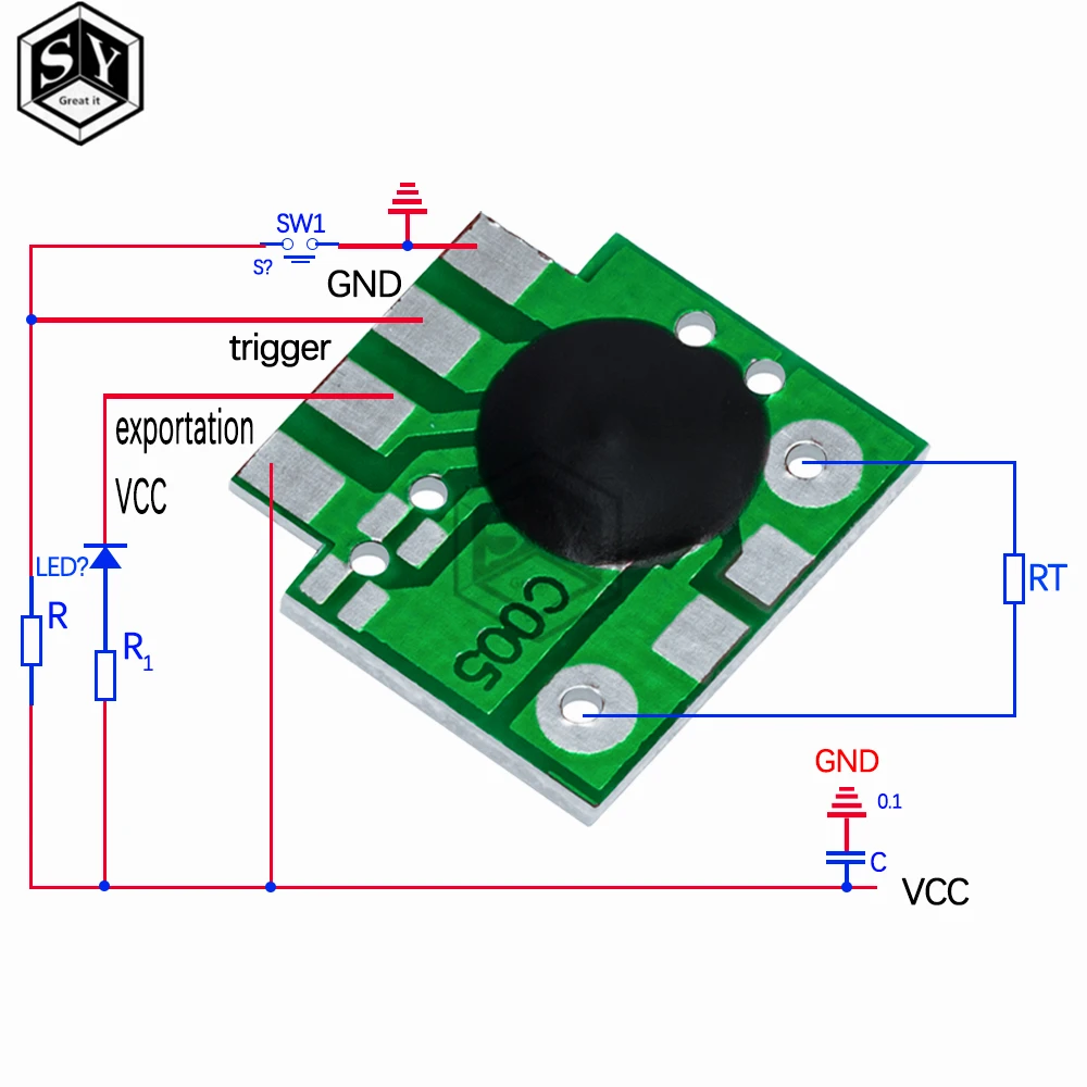 10~50PCS Multifunction Delay Trigger Timing Chip Module Timer IC Timing 2s - 1000h