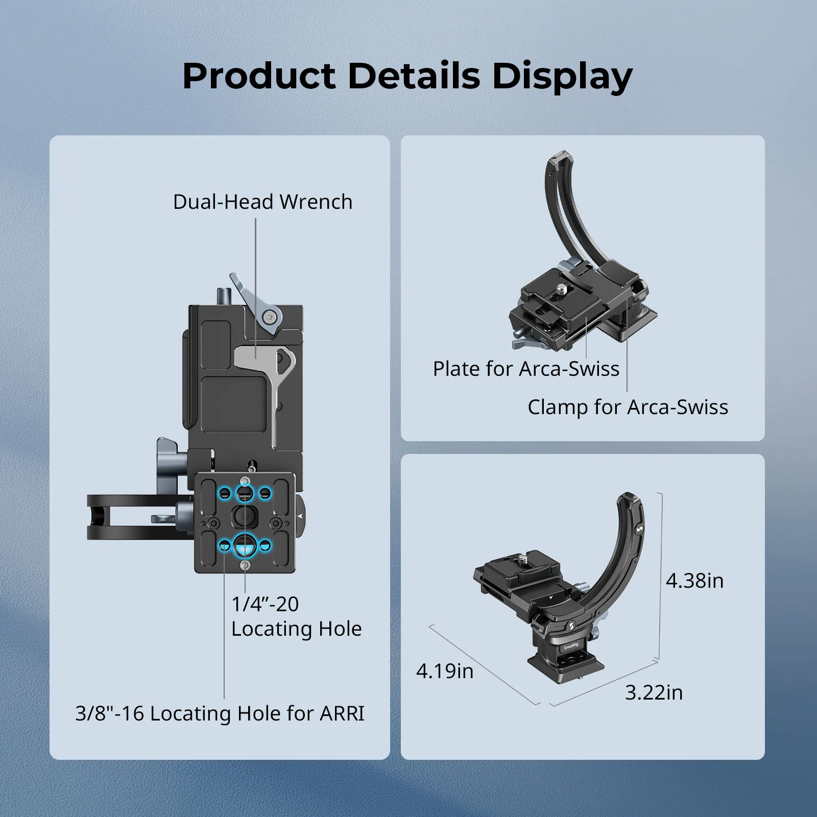 SmallRig EOS R8 FX30 X-T50 Horizontal-to-Vertical Mount Plate Kit for Sony for Canon for FUJIFILM for Nikon Mirrorless Cameras