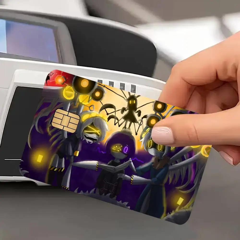 Cartoon Murder Drones Diy Credit Debit Card Sticker Party Sticker Decoration Waterproof Small Chip Card Skin Sticker
