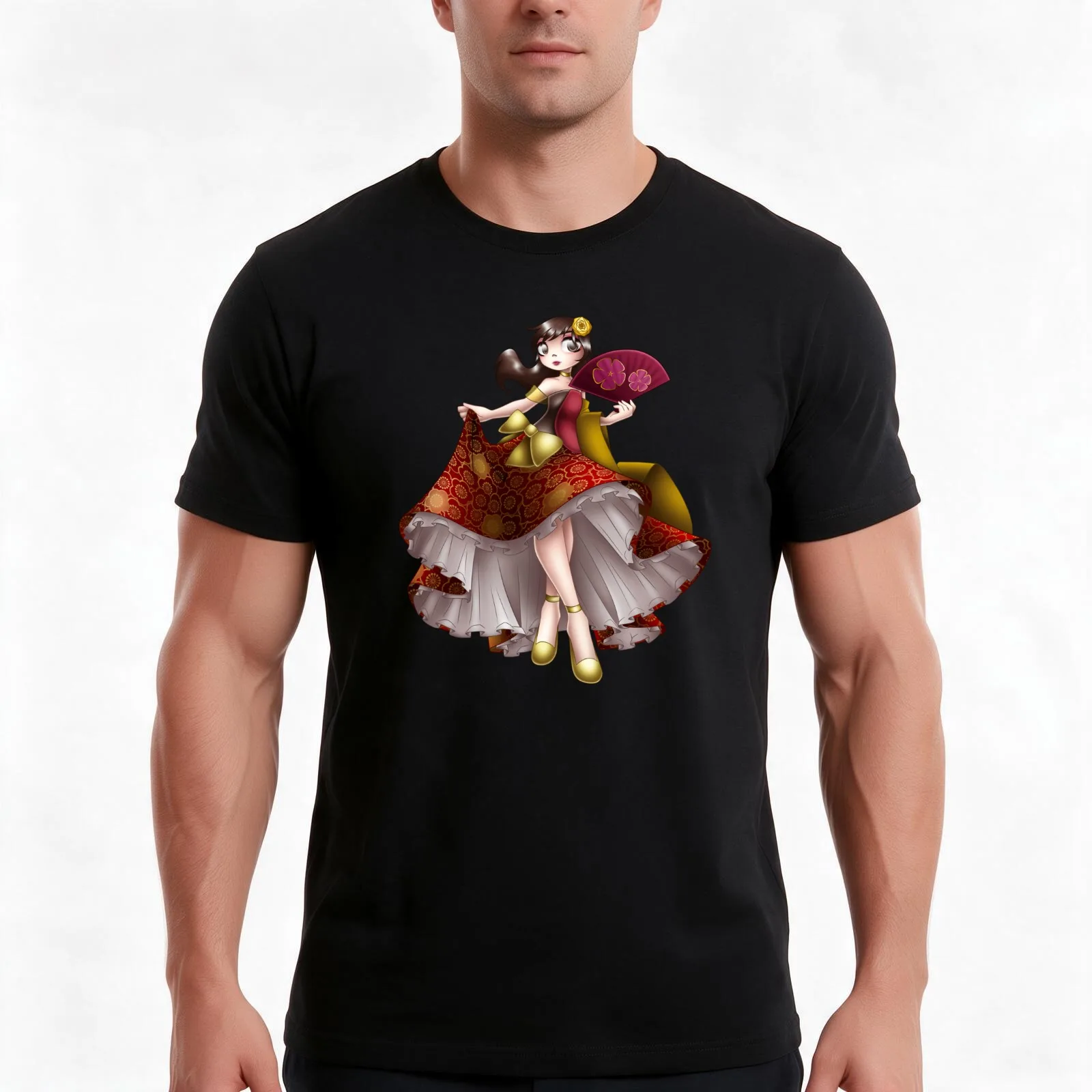 Camiseta Vocaloid - Sachiko (vestido), camiseta de algodão casual para o verão, blusa oversized de estilo urbano, estampa gráfica vintage, unissex, pa