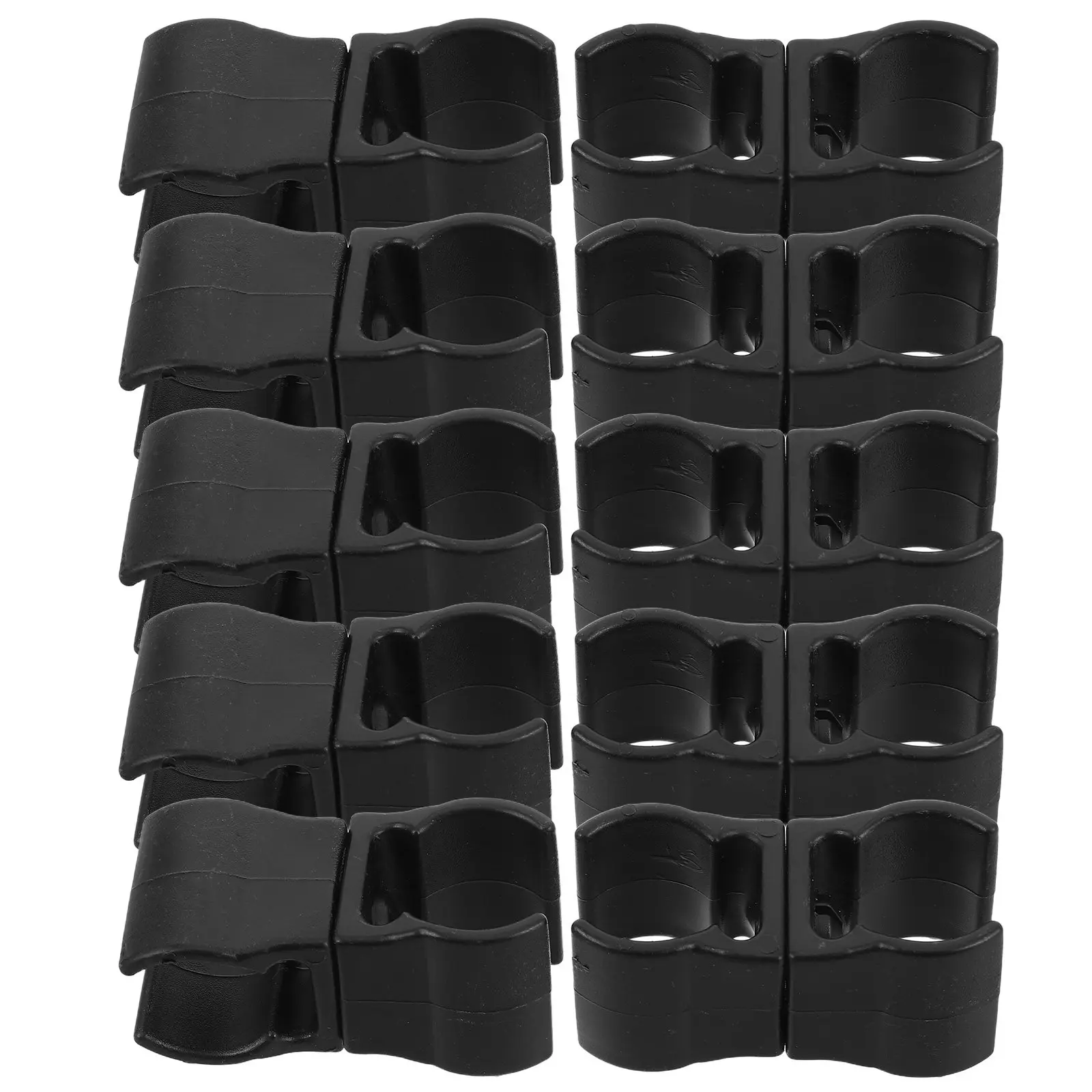 

10Pcs Basketball Soccer Football Training Rod Buckle - Soft Plastic Utility Clip for Agility Drills Marking Poles Practice Sign