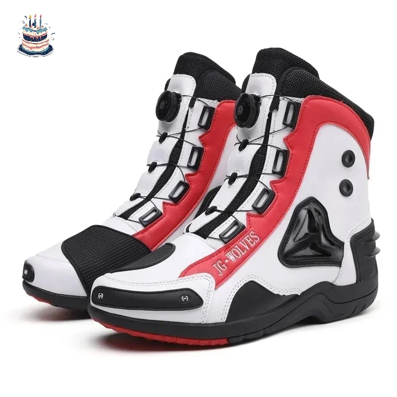 

JG-Wolf Waterproof Motorcycle Boots Men Women Off-road Adventure Motorbike Boots Casual Riding Shoes Leather Motorcyclist Shoes