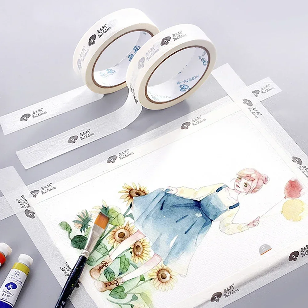 Paper Fixation Masking Tape Sketch Watercolor Painting Oil Painting Artist Washi Tape Sketch Fixation Sticky Traceless Tapes