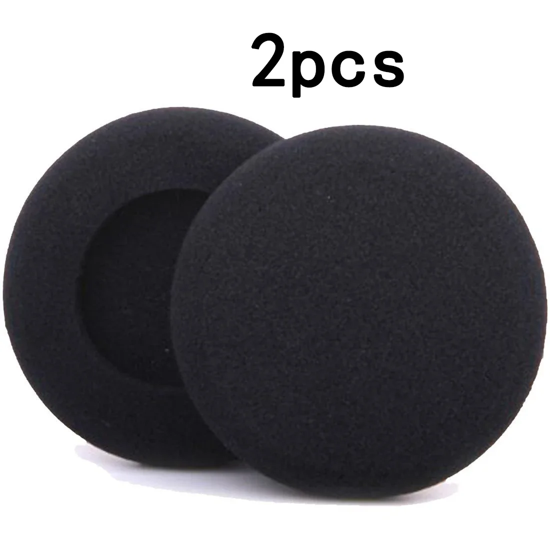 Piezas de cubierta de esponja para auriculares, almohadillas negras para los oídos, reemplazo de espuma portátil, 3-6cm, 1 par de accesorios