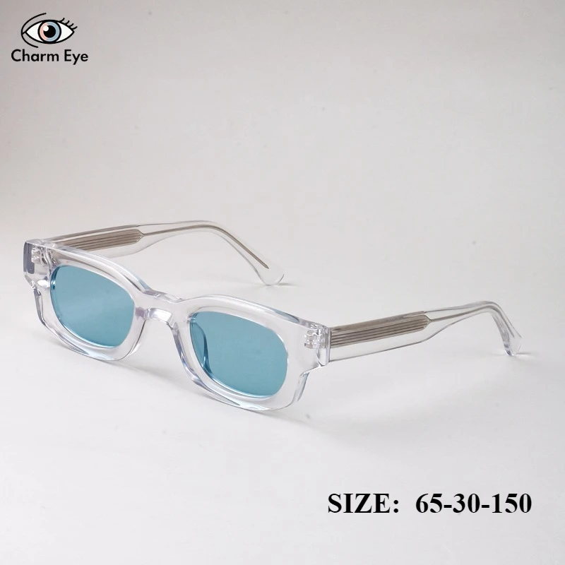 

New Women Polarized Sunglasses Top-quality Square Acetate Retro Transparent Frame Fashion Personalized Sun Glasses Outdoor Sport