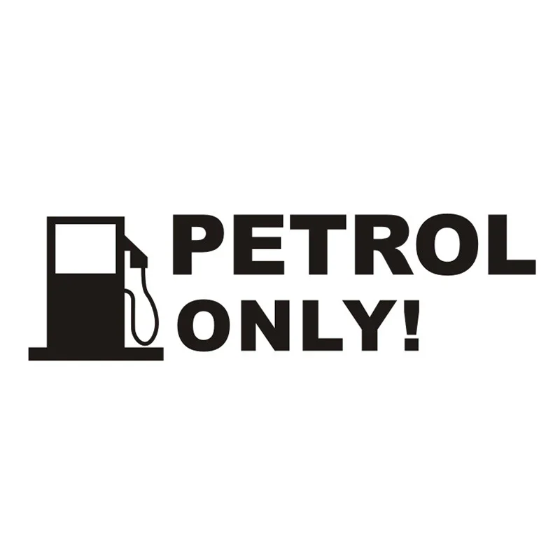 PETROL ONLY Text Car Sticker Removable Car Decal Waterproof Car Decals