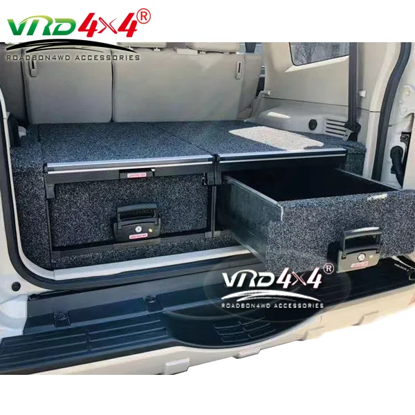 Pickup Truck SUV Roller Drawer 2021 Car Accessories Off Road Cargo Storage OEM Galvanized Steel Module Drawer Tool Box