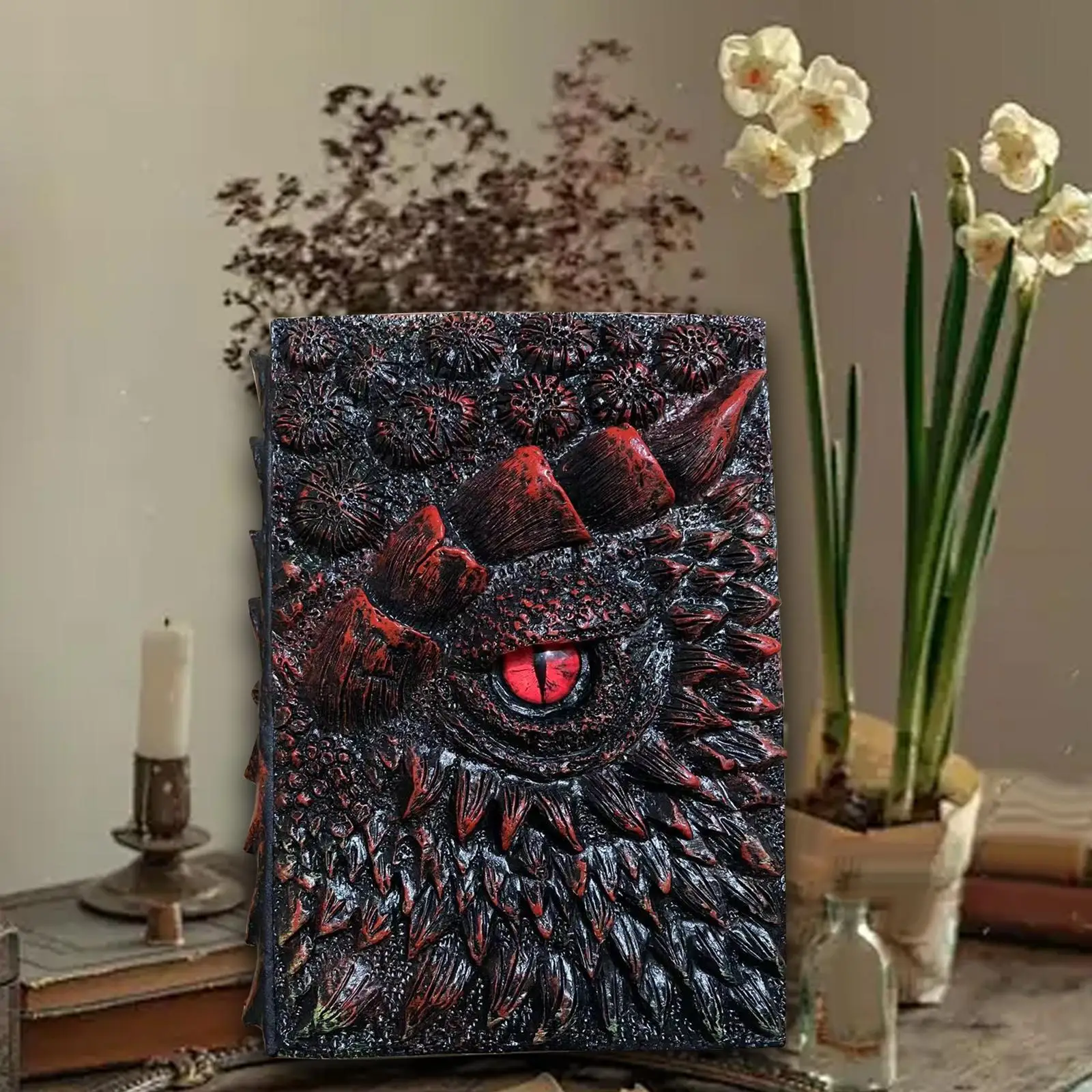 3D Dragon Eye Embossed Journal Daily Notepad Crafts Resin Engraving Notebook