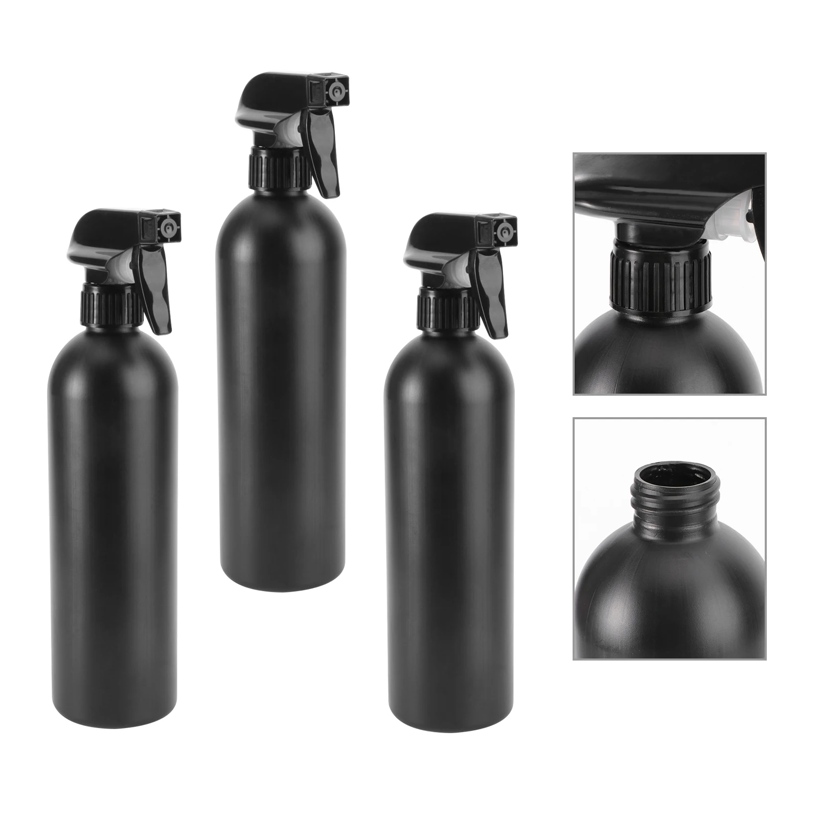 

4PCS Spray Bottles Empty Black Small Garden Sprayer Travel Atomizer HDPE Durable Reusable Car Tools Cleaning Liquid Storage