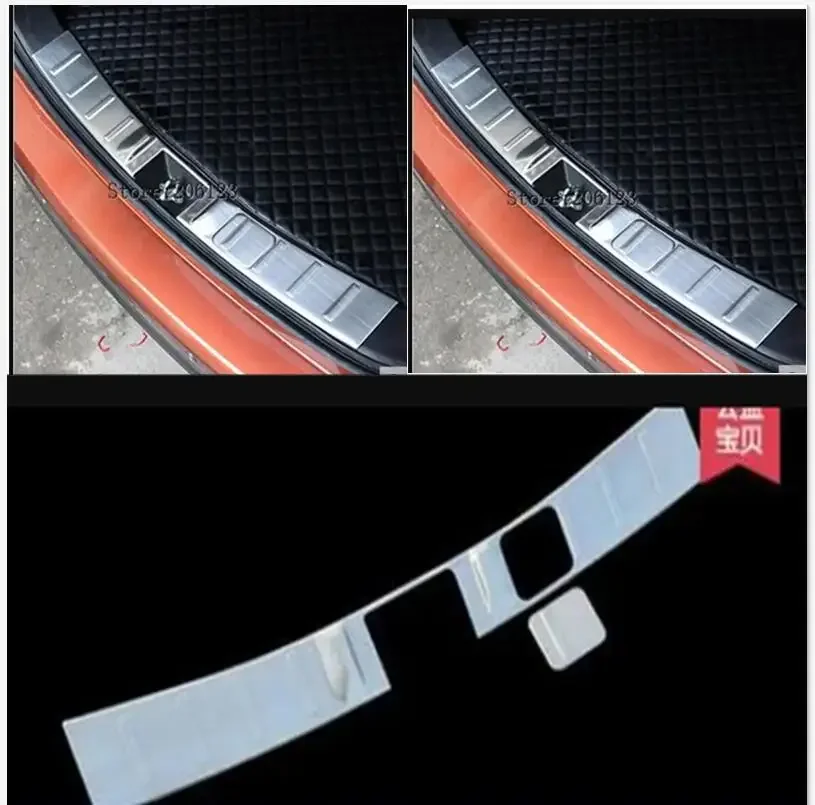 

CAR REAR Stainless Steel Rear Bumper Protector Sill Trunk Tread Plate Trim For Mitsubishi Outlander 2013 2014 2015 2016 2017 18