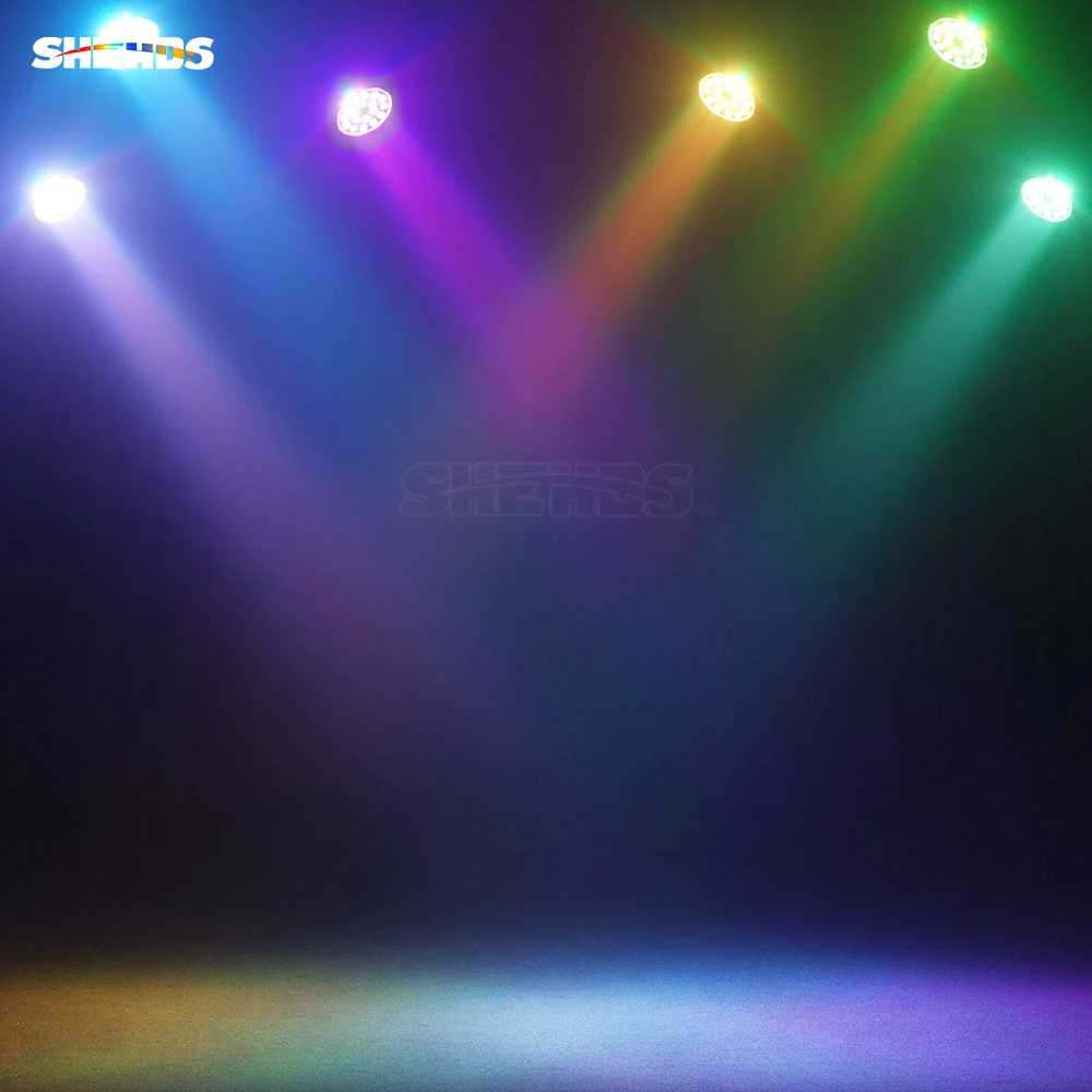 Imagem -05 - Shedhs-led Par Light Rgbwa e uv Alto Brilho Mistura de Cores Festa Discoteca Casamento Nova Versão 200w Cob Rgbacl Wcw 18x18w