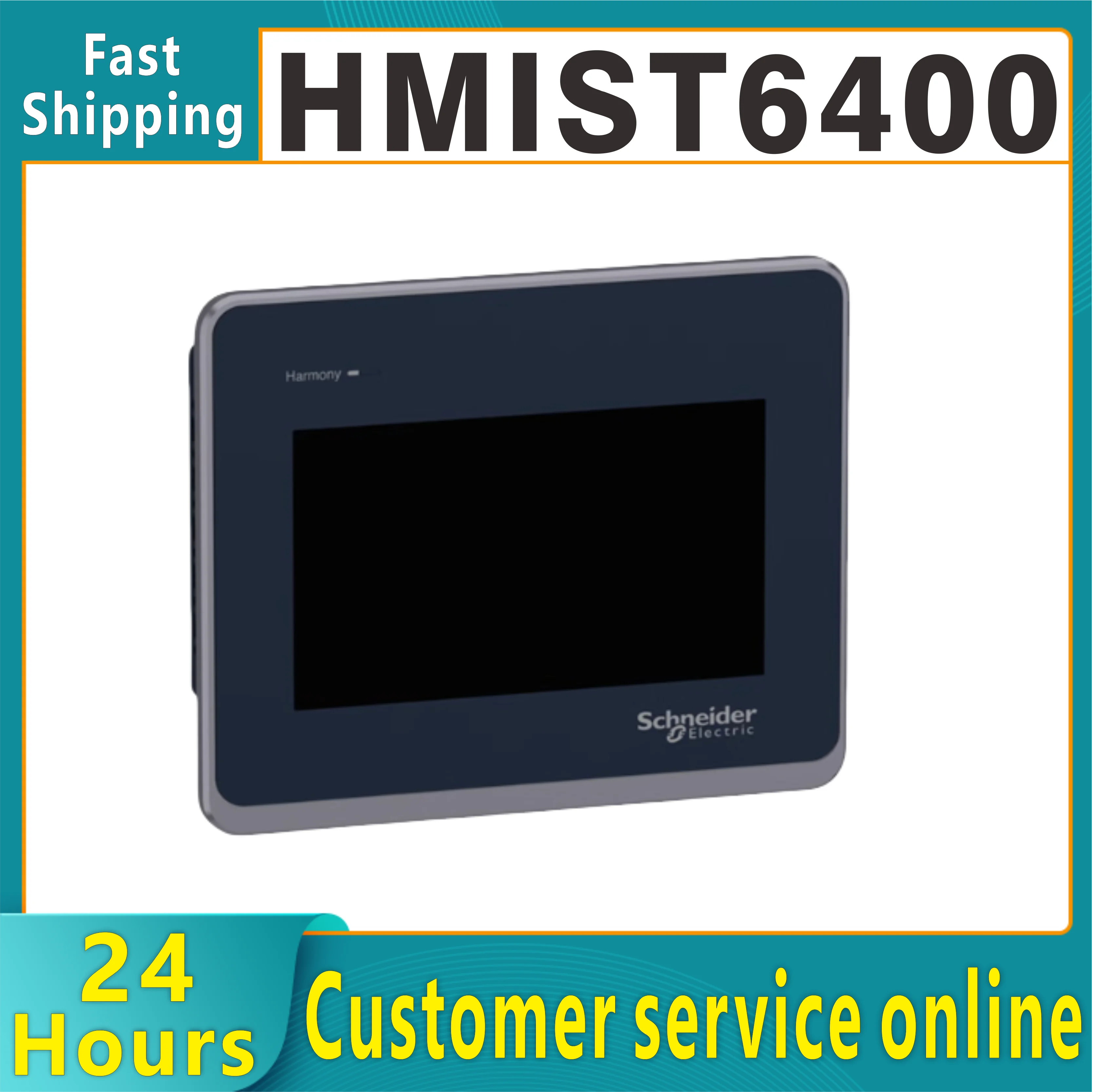 Original HMIST6400 HMIET6400 HMIET6401 touch screen ST6 series 7-inch widescreen 800x480 touch screen. 2x Ethernet