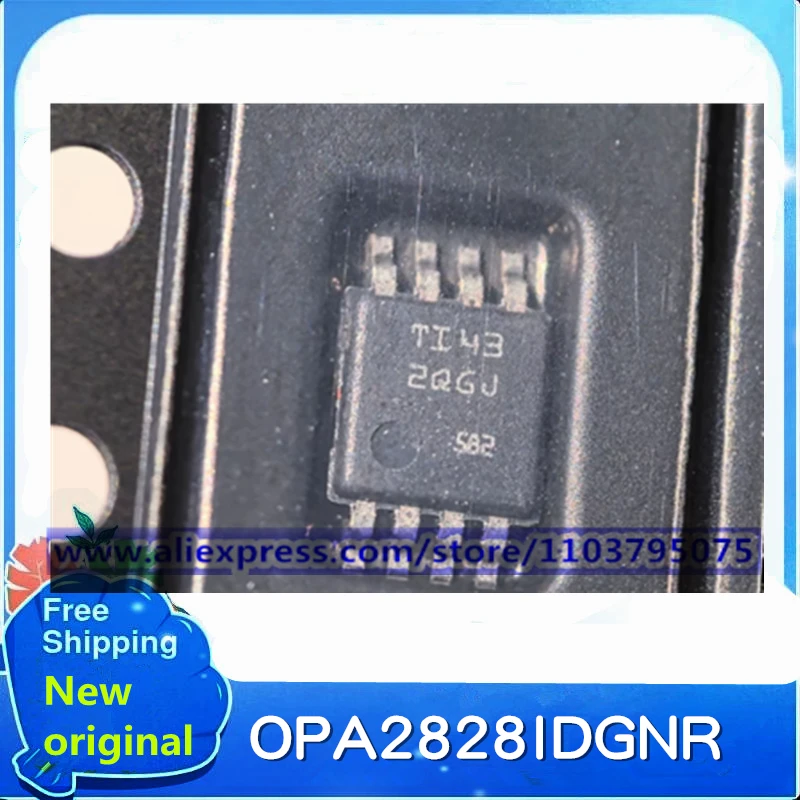 2PCS~5PCS/LOT OPA2828IDGNR OPA2828IDGNT OPA2828 2QGJ HVSSOP8 100% New original stock