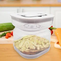 Sealed Pickle Jar Dry And Wet Dispenser Pickle And Oliv es Hourglass Separator Tools Cucumber Container For Kitchen Food Juice