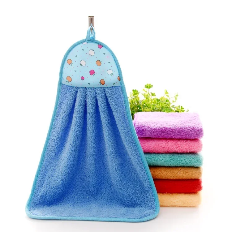 7 Kinds Colors Multipurpose Home Hand Towel Soft Plush Hanging Wipe Bathing Towel Convenient & Versatile Hand Towels