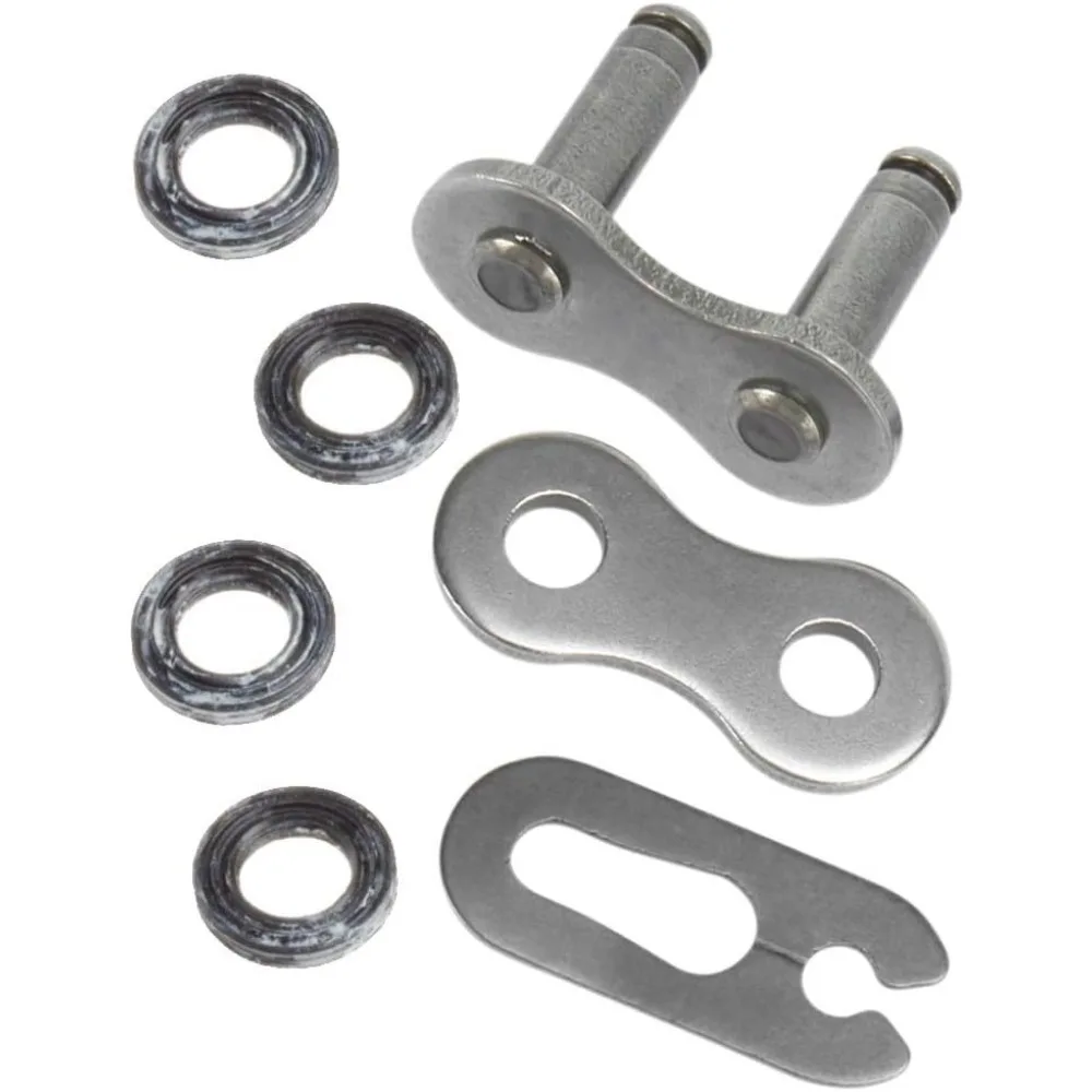 Zwart stalen X-ring cliptype verbindingsschakel, 525-serie ketting voor motorfiets en fiets