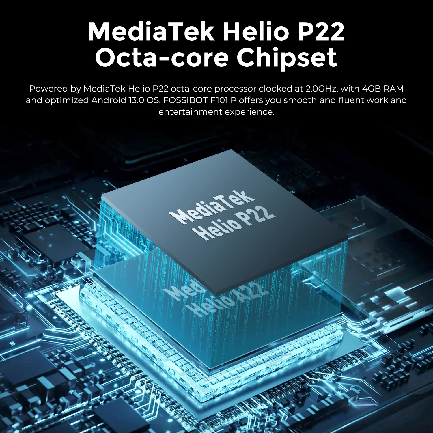 FOSSiBOT F101 P ثماني النواة وعرة 10600mAh 4GB 64GB الهاتف المحمول 24MP كاميرا 5.45 "HD شاشة IP68 مقاوم للماء الهاتف المحمول العالمي