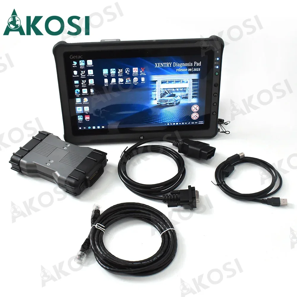 Getac F110 tablet+Diagnostic tool Full Set MB SD C6 Xentry DoIP Diagnosis Multiplexer PK SD C4 C5 Truck car bus diagnosis tool