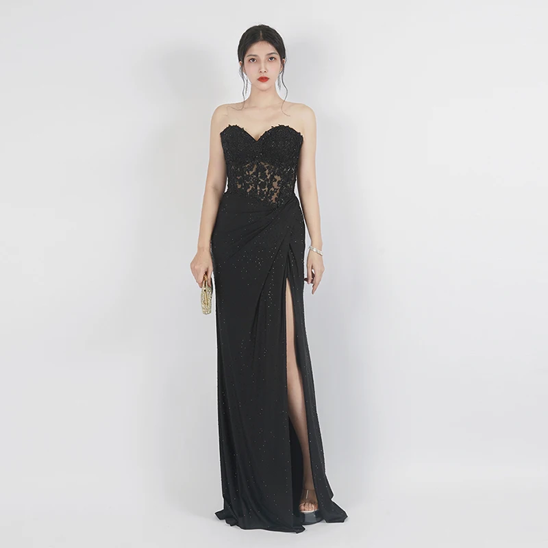 

Sexy Prom Dress for Hoco Graduation Bespoke Handmade Evening Gown YM64