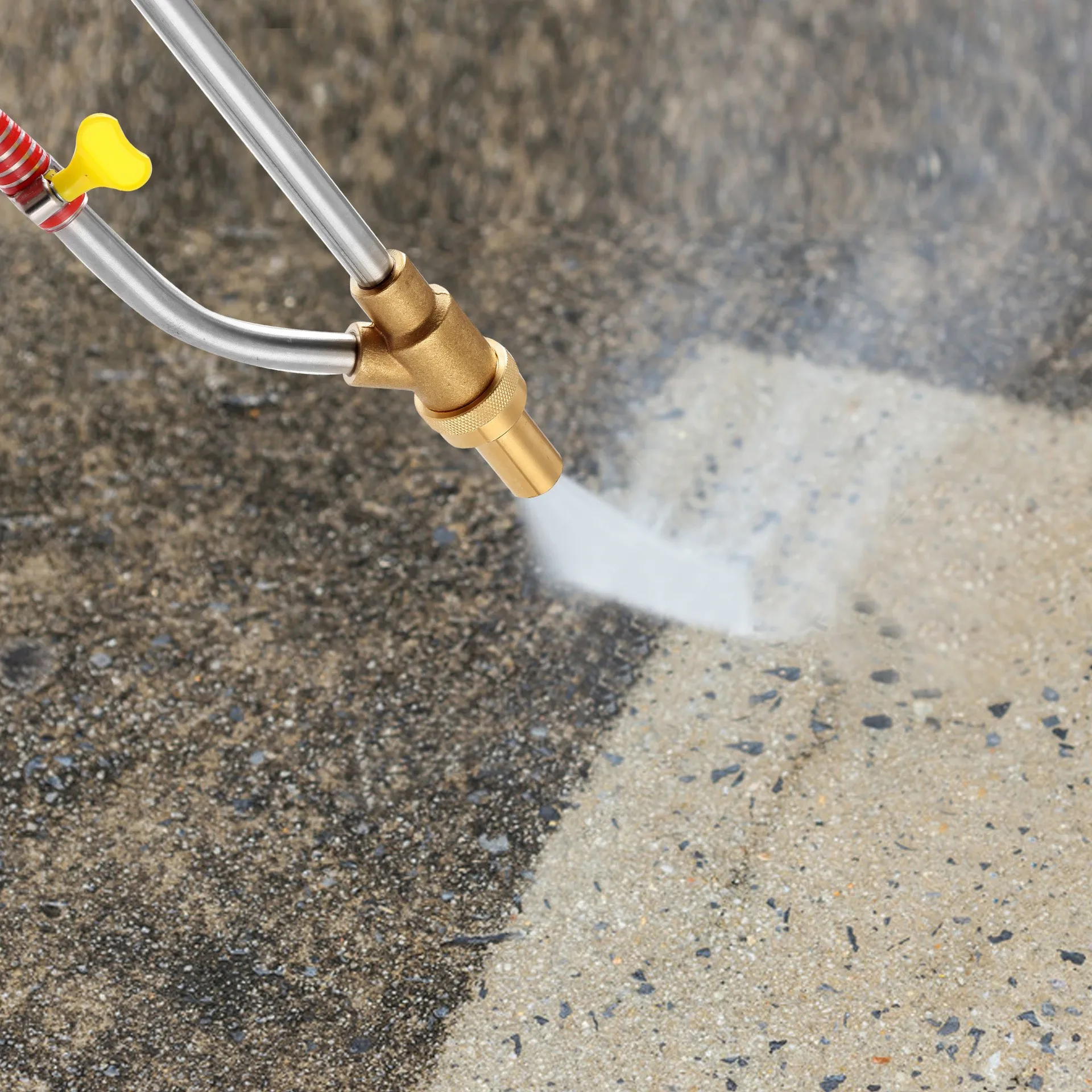 Wet Sand Blast Head 5000 Psi Industrial Sandblasting Tool Wet Sand Blaster Nozzle Pressure Washers Rust Removal Paint Cleaning