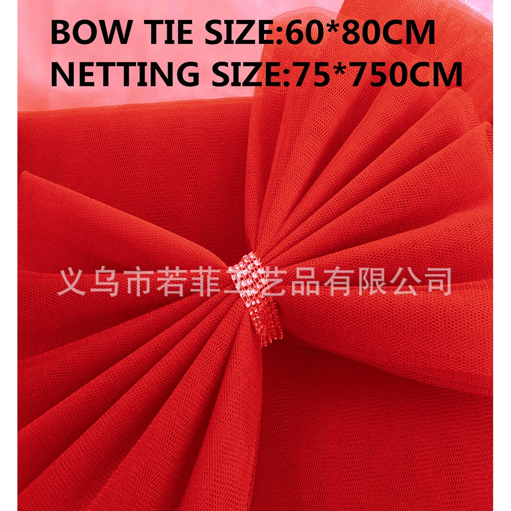 Christmas Front Door Decoration Xmas Large Red organza Bow Wedding Traditional Ready Made Door Bow 2024 New Year Decoration