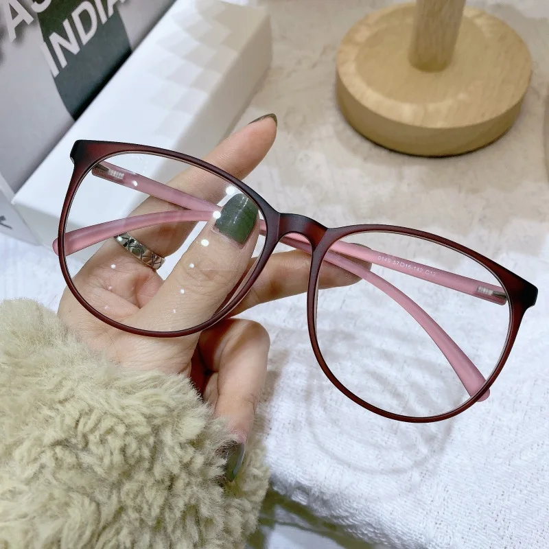 Cubojue Oversized Eyeglasses Frame Women Men Round Glasses Frames Fashion Eyewear Spectacles Prescription Clear Lens