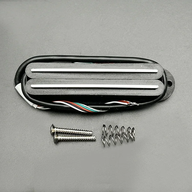 Alnico II Twin Rail Mini Humbucker ST Pickup a bobina singola Dimensioni 9K 4 condotti Bobina di uscita Divisione Pickup Alnico 2