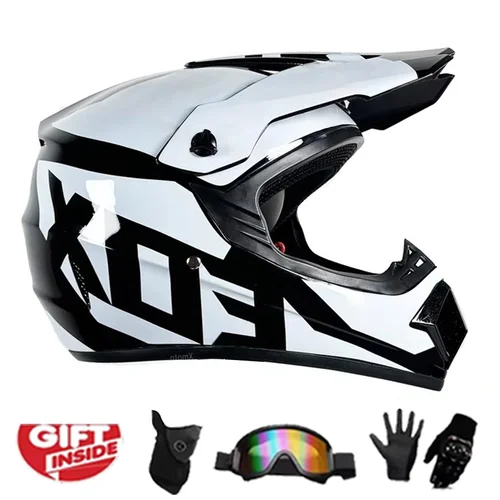 Imagen 2 del producto Casco de seguridad para motos de cross/cafing para jóvenes y niños con certificación DOT: protección resistente