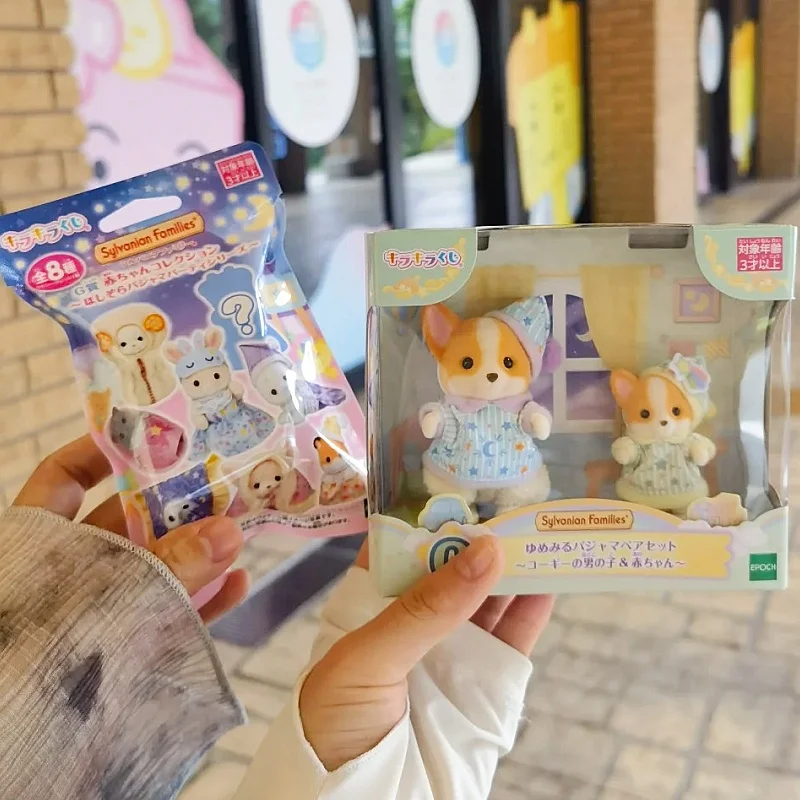 En stock: Muñeco de la serie Sylvanian Families, original, de la colección "Fiesta Noche Estrellada", en bolsa sorpresa. Modelo Kawaii de bosque, colgante, juguete, adorno, regalo.