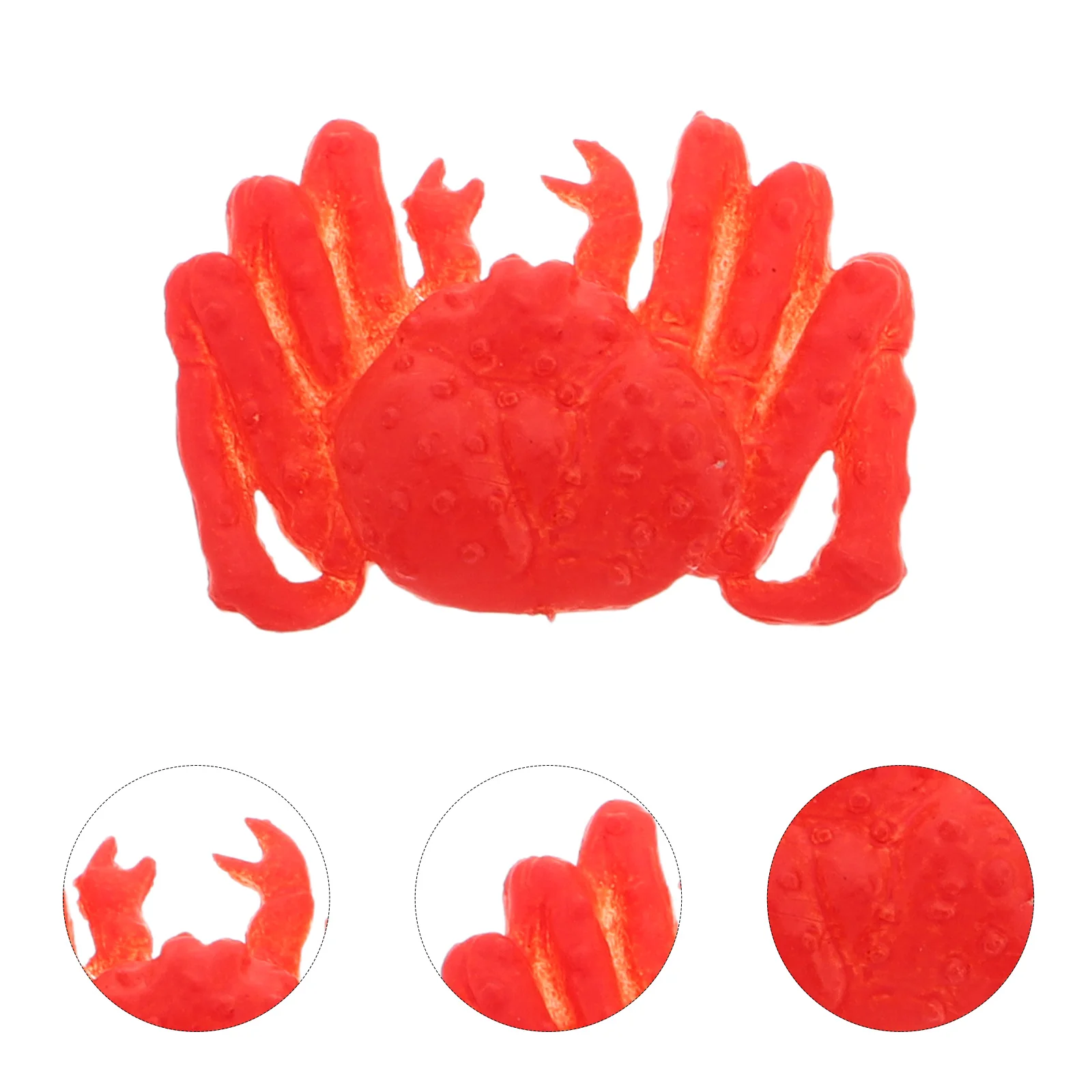 

10Pcs Realistic Artificial Crab Decoration Lifelike Seafood Kitchen Display Simulation Prop for Restaurant Display