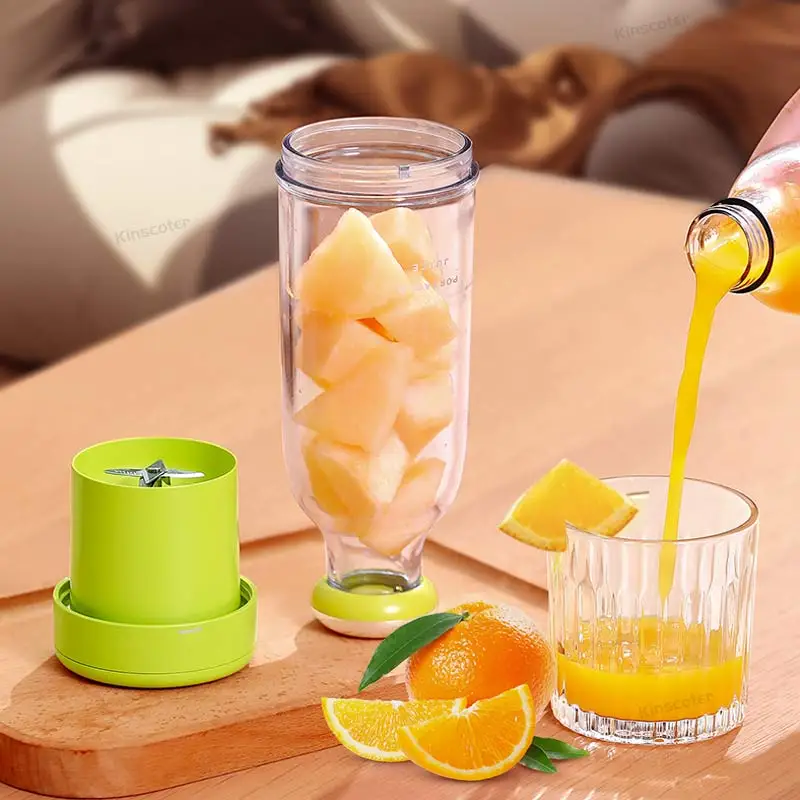 Electric Handheld Blender Bottle 6 Blades Multifunction Juice Blender Fresh Juice Blender Smoothie Blender Ice Crush Cup