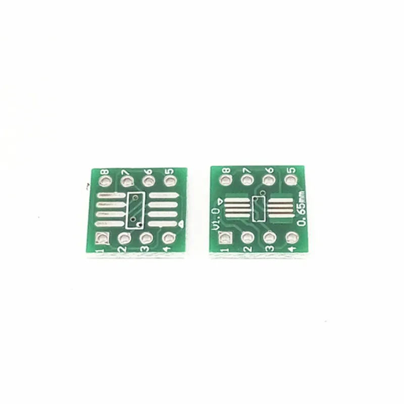 50pcs/lot Lead-free So/msop/tssop/soic/sop8 Turn DIP8 Wide-body Narrow-body Transfer Board PCB 8pin