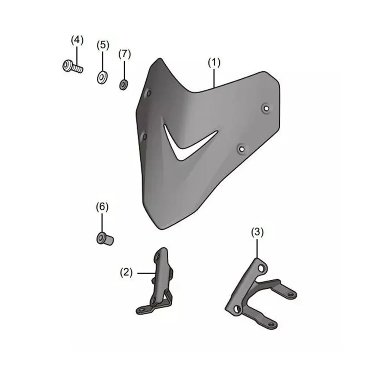 

Премиальный дефлектор лобового стекла, обтекатель спойлера для CB1000 Hornet