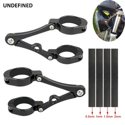 33mm-58mm Headlight Bracket Mount Clamp Fork Tube Light Holder 54mm 49mm 45mm 41mm 37mm Motorcycle Bobber Cafe Racer Universal