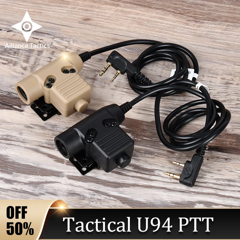 

Tactical U94 PTT Headphone Adapter Kenwood Outdoor Communication Headset Intercom Accessories Cable Plug Adapter