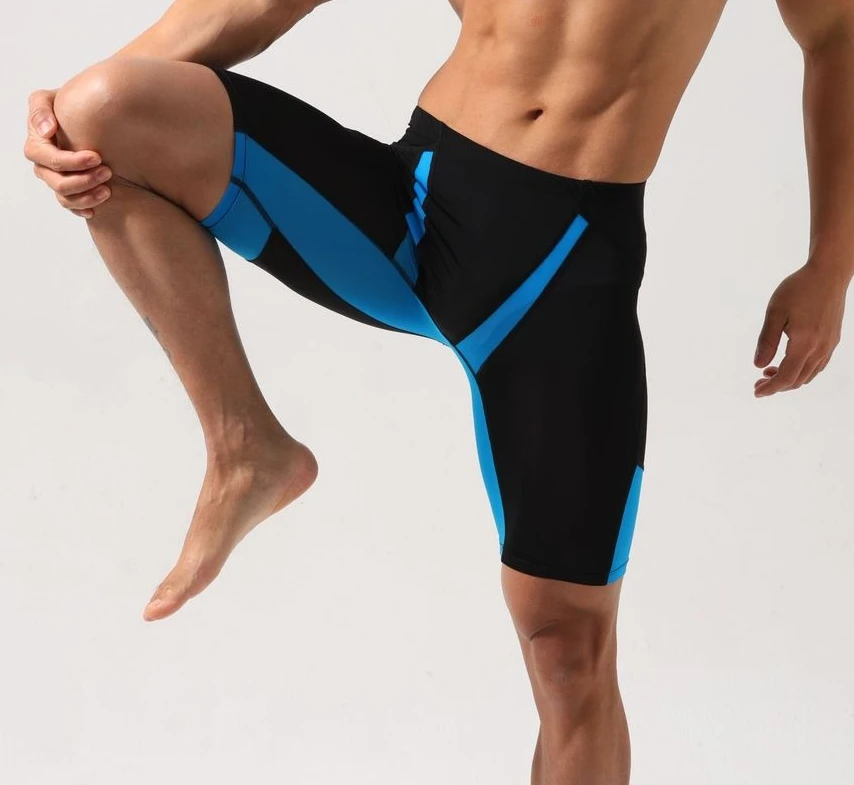 2026Men's fitness tight shorts quick-drying ice silk nylon four-point shorts hip lift breathable anti-wear sports running A-20