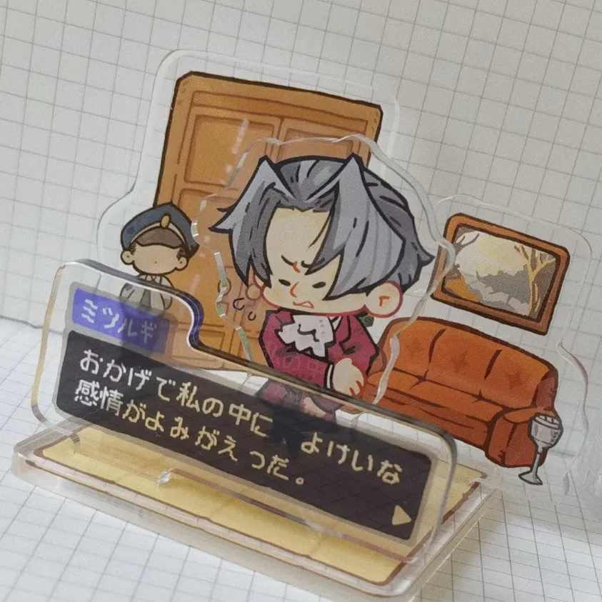 

Ace Attorney Anime Action Fingures Cartoon Acrylic Stand Model Friends Gift Tabletop Room Birthday Decoration Collect Kids Toys