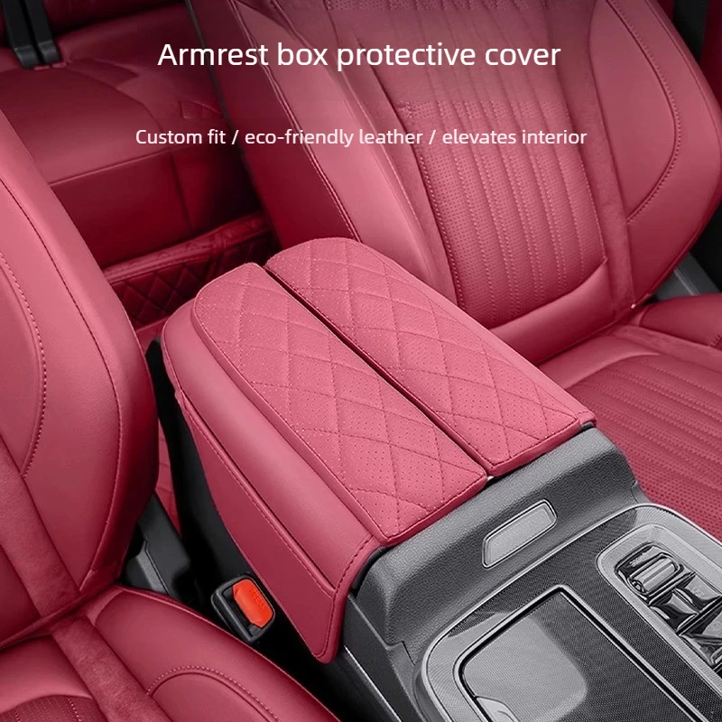 

For Hongqi HS5 Armrest Box Cover, Original Color Protective Pad, Special Interior Modification Accessories